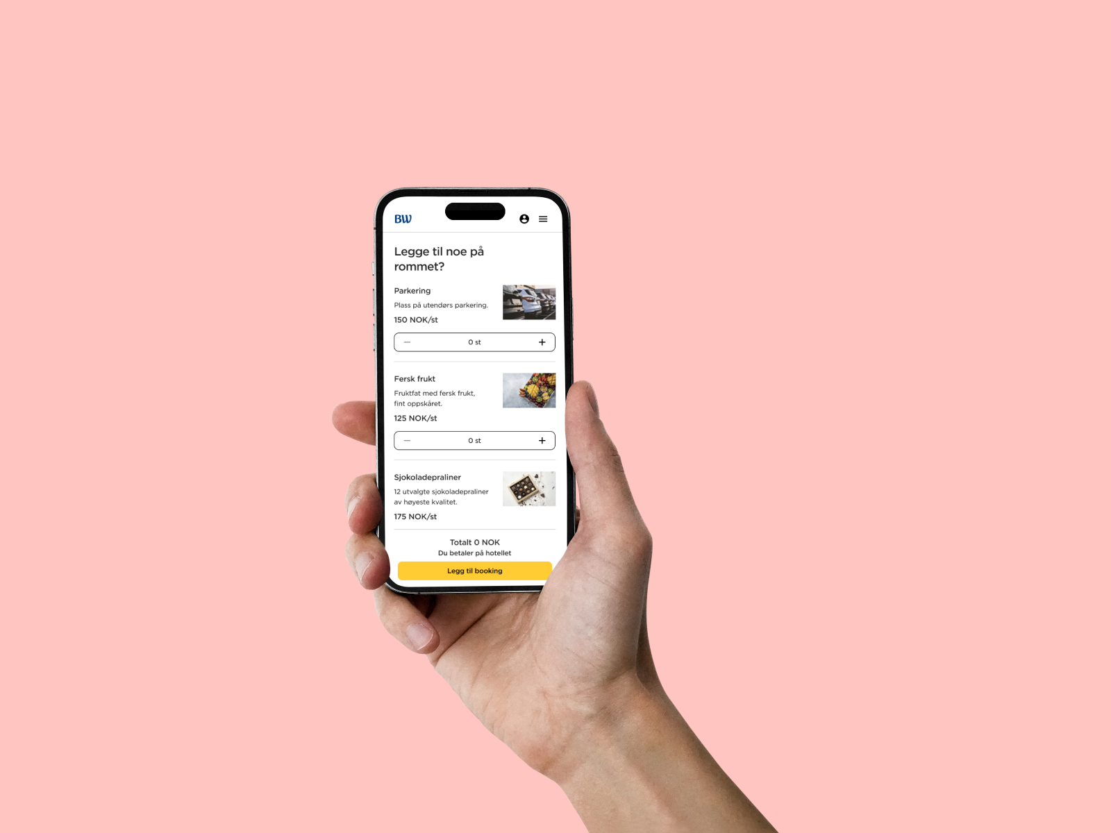 Bestill noe ekstra til rommet