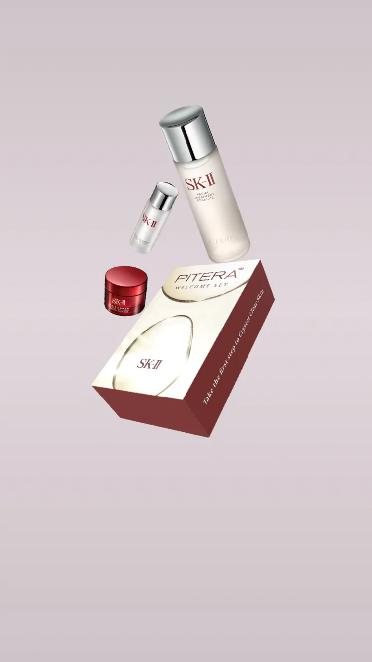 PITERA™ Welcome Set Produk Terlaris SK-II untuk Kulit Tampak Sebening Kristal