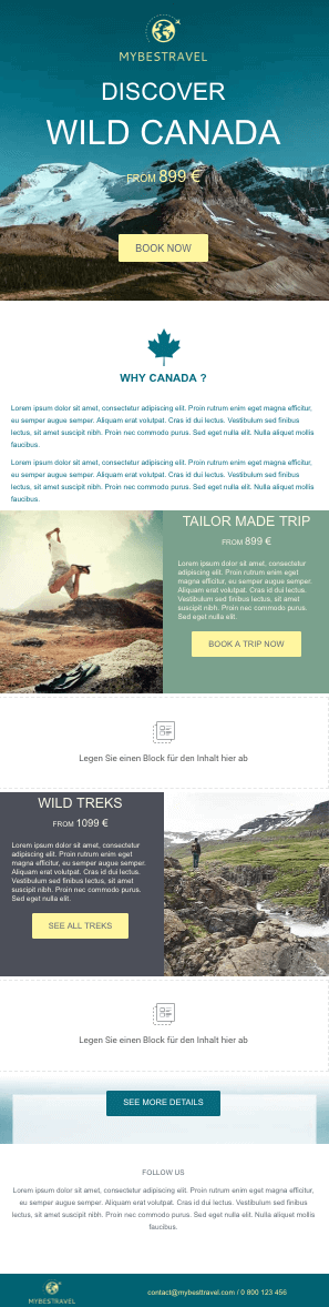 Plantilla email mybestravel