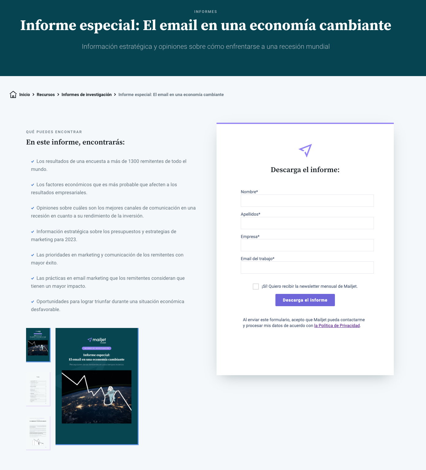 Ejemplo de creación de listas de email – Formulario de Mailjet