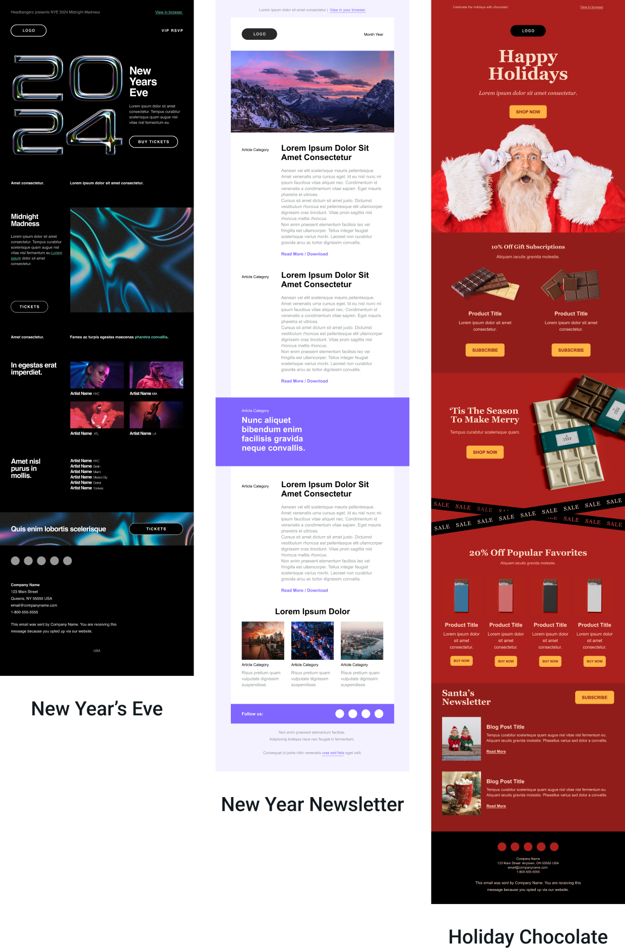 7 Ideen, Beispiele und Vorlagen für WeihnachtsNewsletter (2023) Mailjet