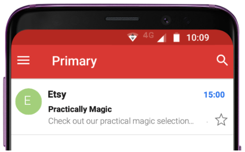 Email with the subject: “Practically magic”