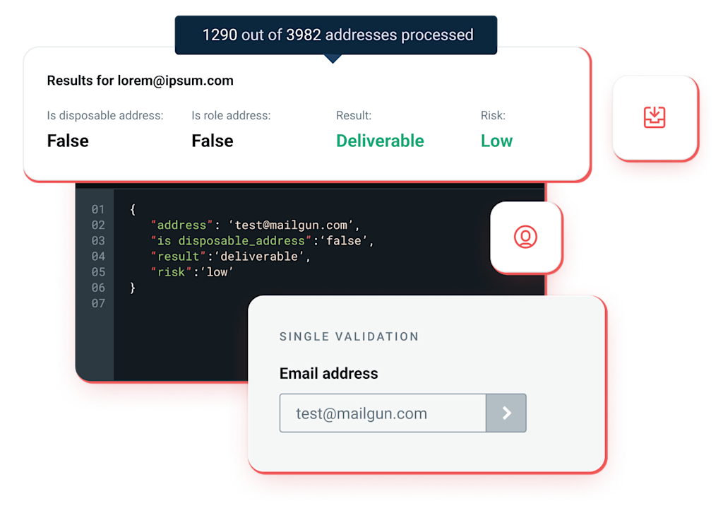 Single email validation API