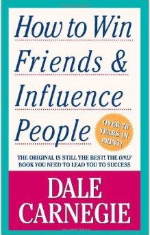 How to win friends and influence people by Dale Carnegie book cover