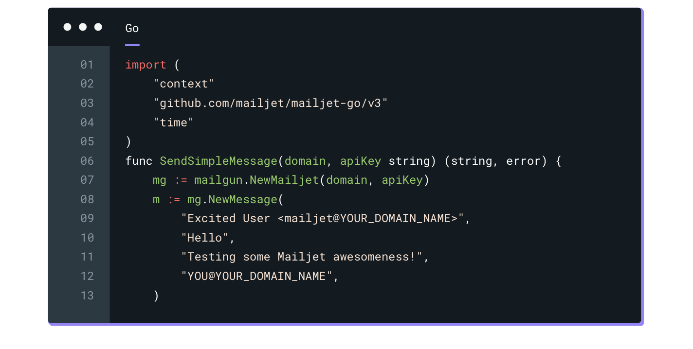 An email API that allows for global personalization.