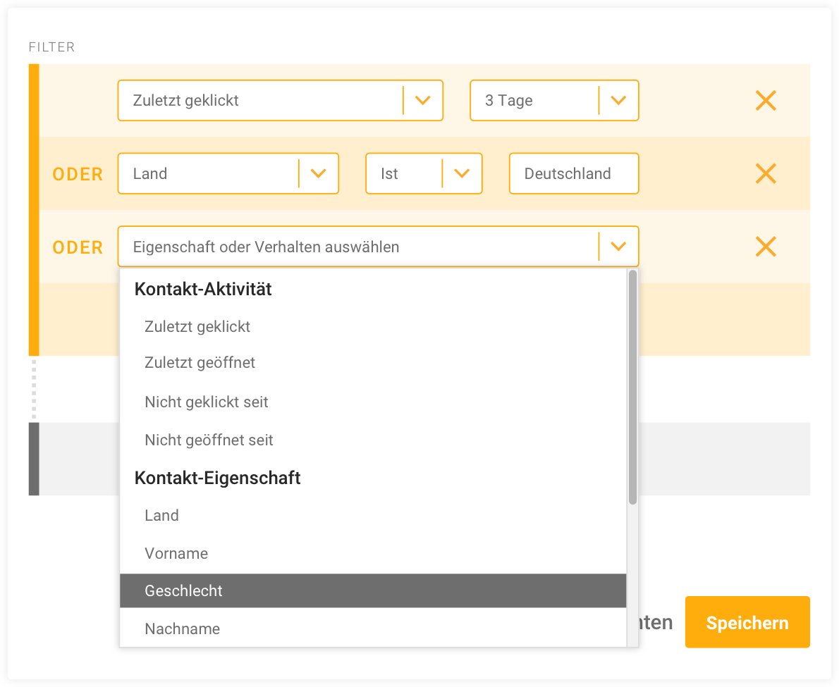 E-Mail Segmentierung