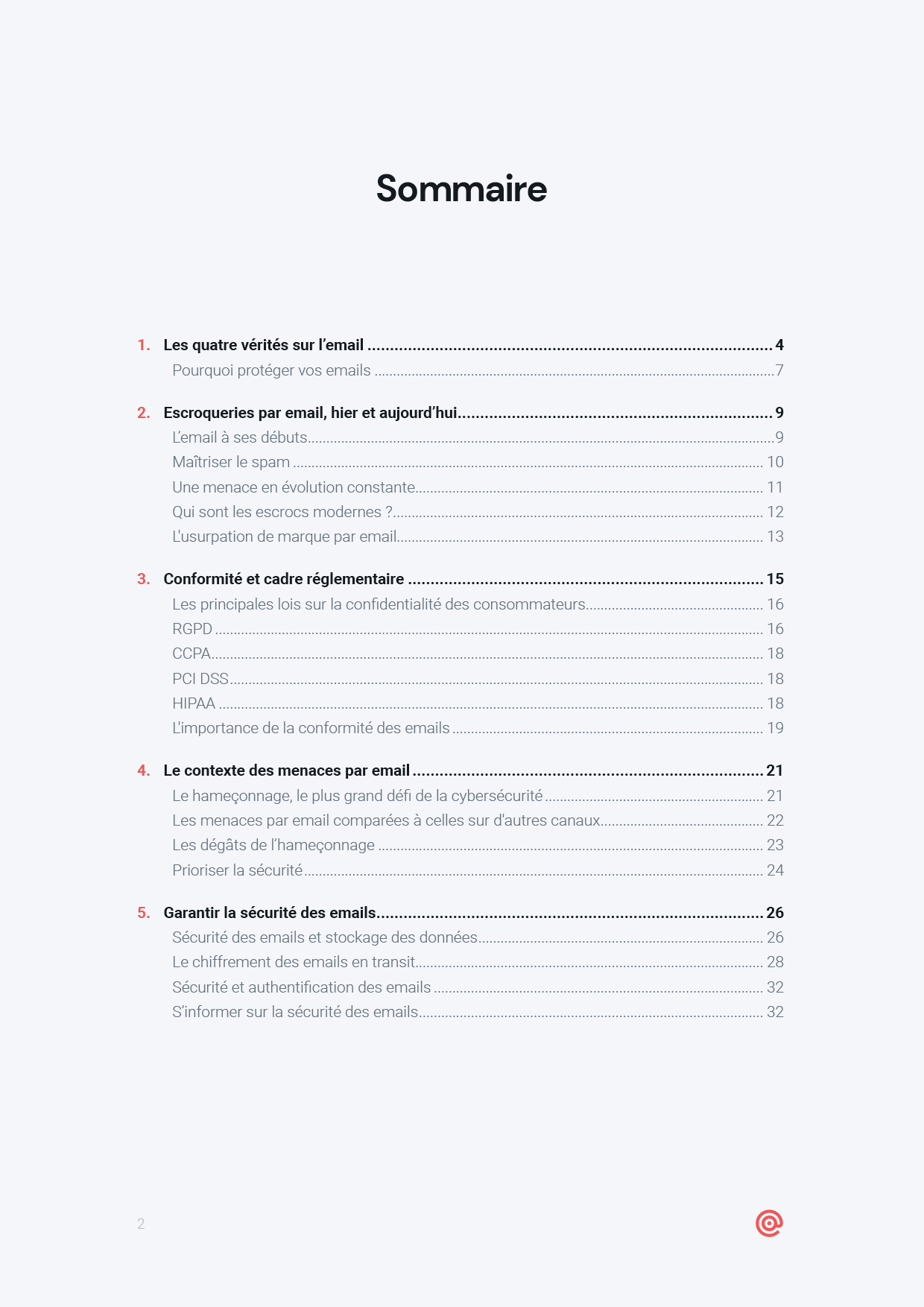 Miniature du sommaire du guide de Mailgun sur la sécurité et la conformité des emails
