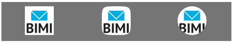 Capture d’écran illustrant les rendus de logo BIMI