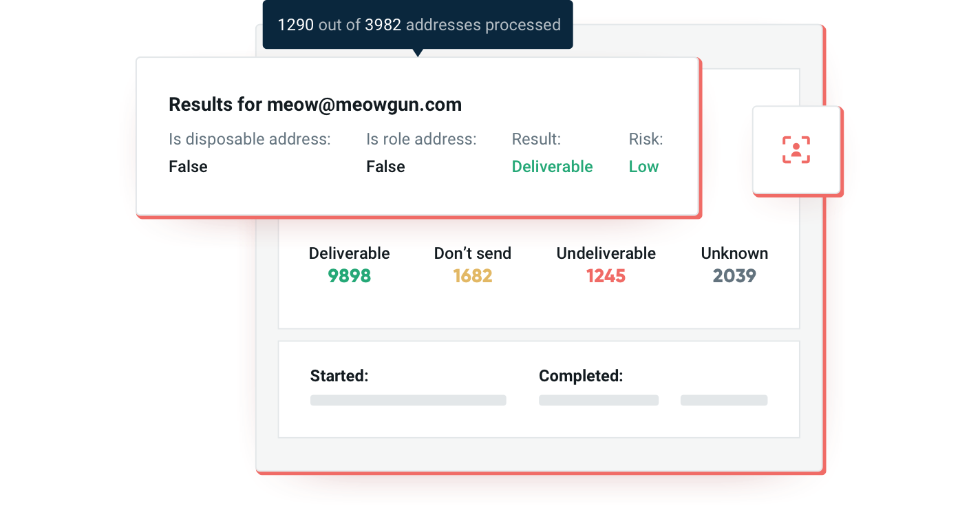 A graphic illustration of an email verification along with the statistics behind it.