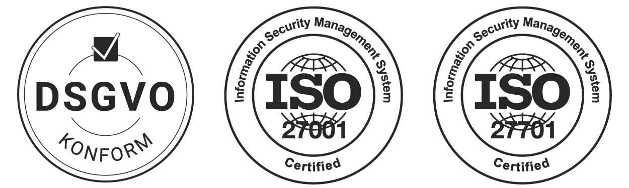 ISO- und DSGVO-Zertifikate auf der Mailjet-Website