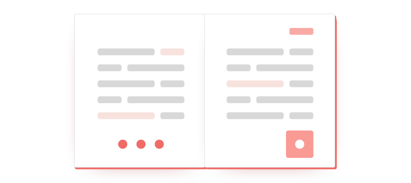 A graphic illustration of a document.
