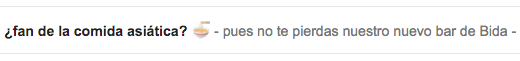 Preheader comida asiática