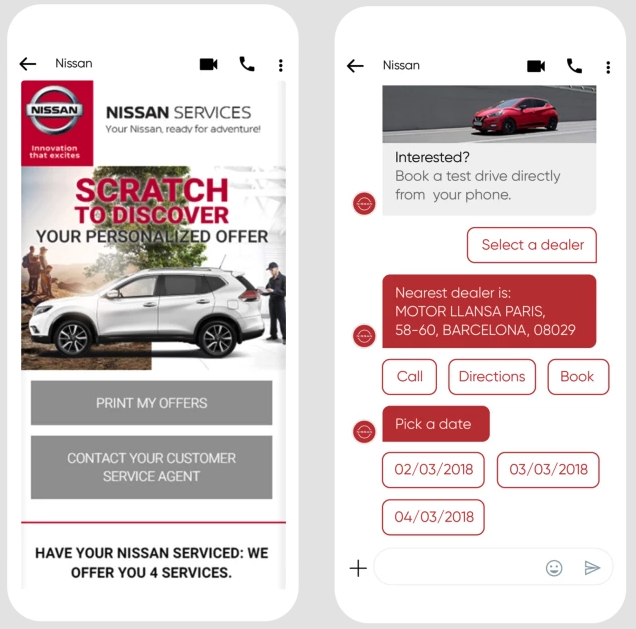 Nissan RCS campaigns with SUVs and special offers.
