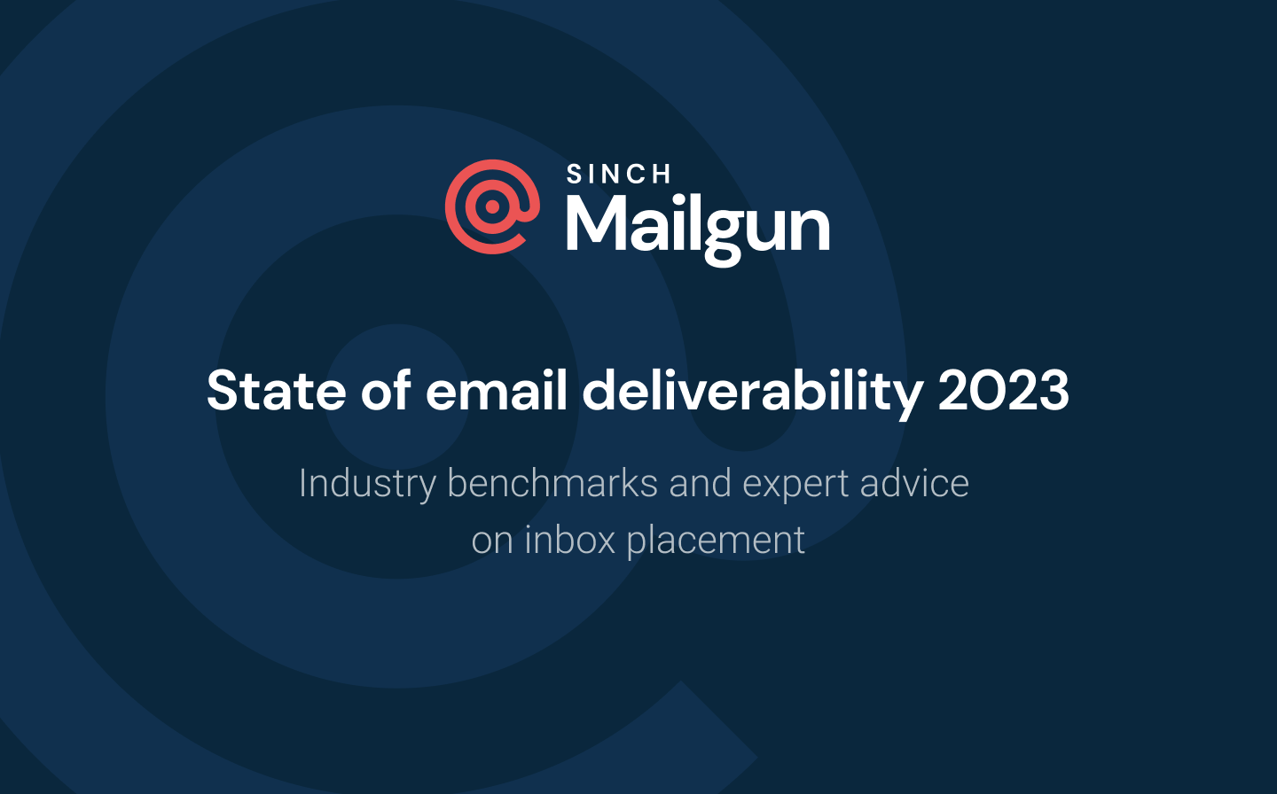 The state of email deliverability 2023 title card