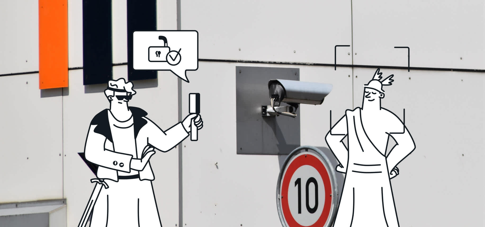 Gods doing security check
