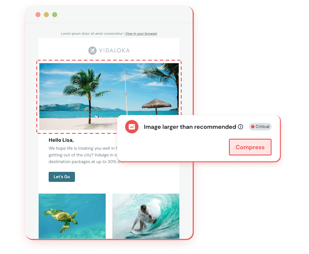 Inspect QA for image sizes