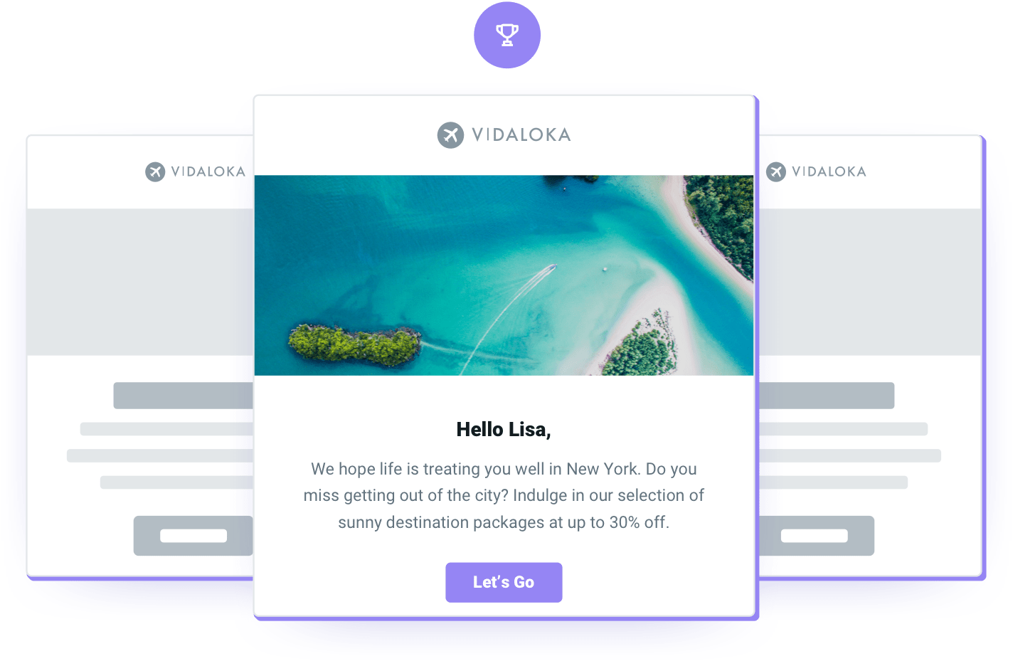 Illustration de la personnalisation des emails