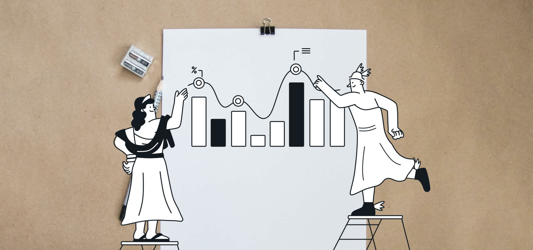 Les dieux avec des graphiques