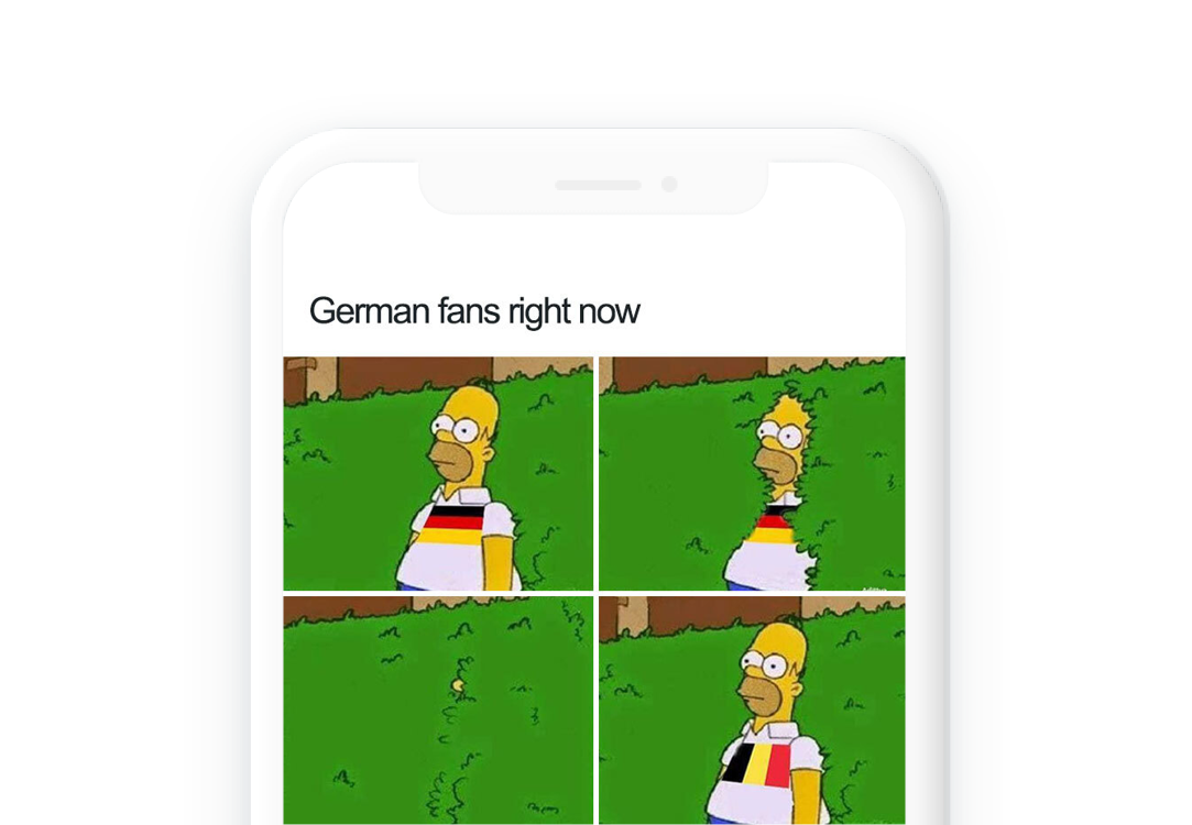 Homer with German flag on shirt