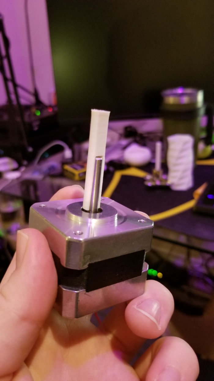 Picture of the 3D printed adapter