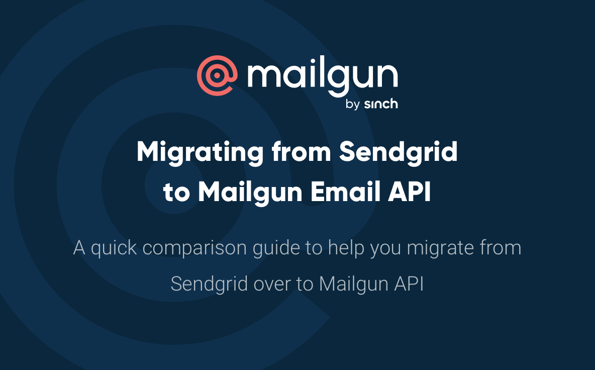 Migrating from Sendgrid to Mailgun Email API.