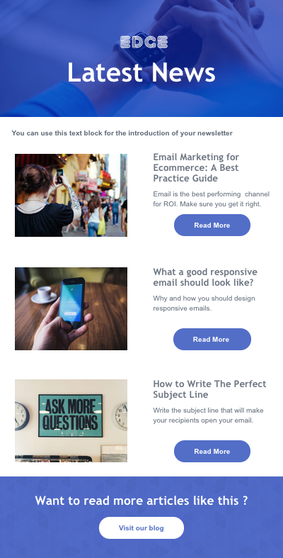 5 Free Newsletter Templates To Make Your Email Standout Mailjet