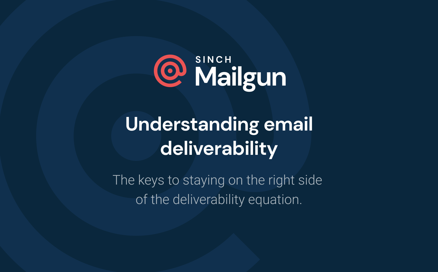 Understanding email deliverability.