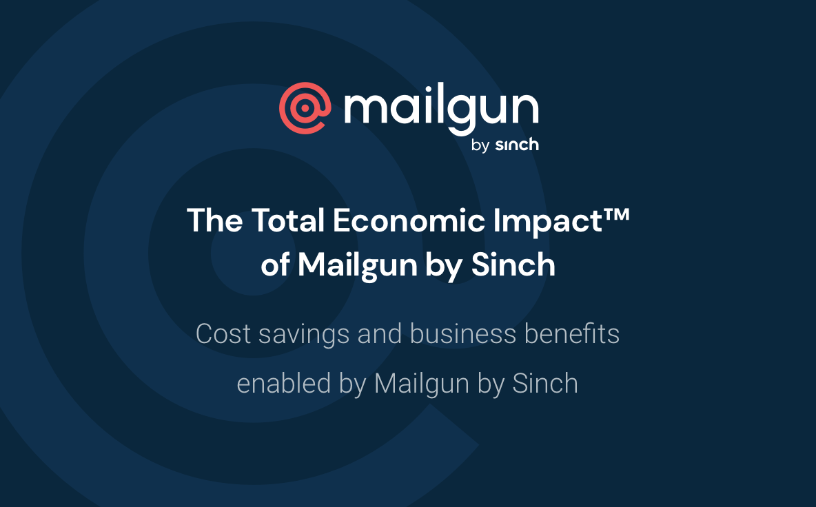 The Total Economic Impact™ of Mailgun by Sinch title card