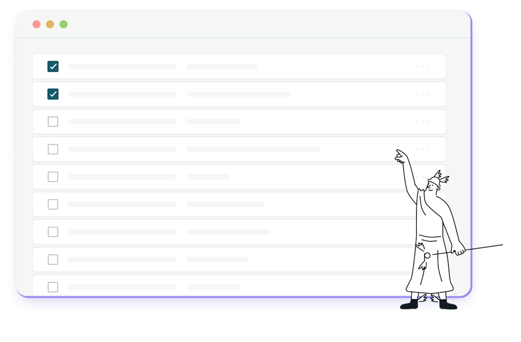 Hermes with business growth chart.