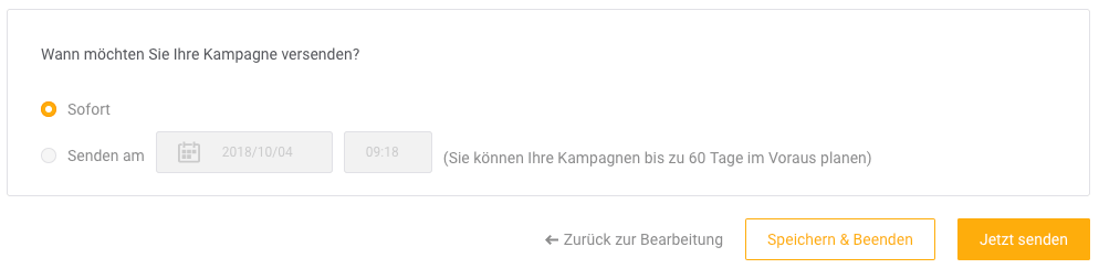 E-Mail Versand starten bei Mailjet