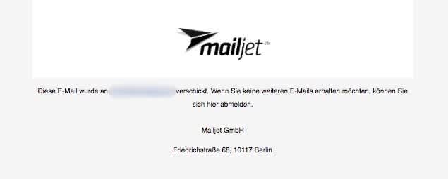 Mailjet Abmeldelink