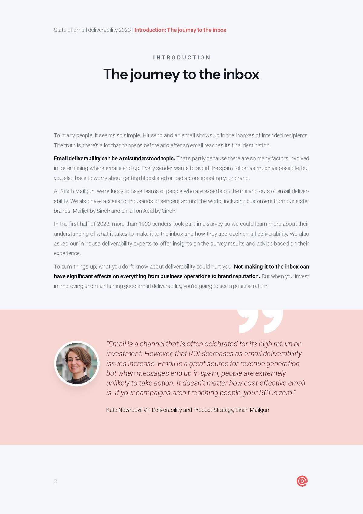The state of email deliverability 2023 first page thumbnail