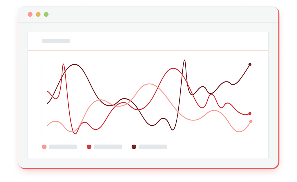 Graphische Abbildung, die Statistiken auf einem Computerbildschirm zeigt.