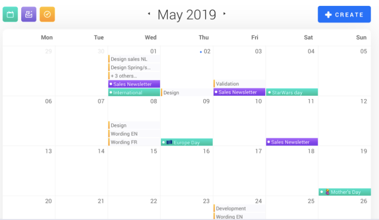 Beispiel für einen E-Mail Marketing Redaktionskalender