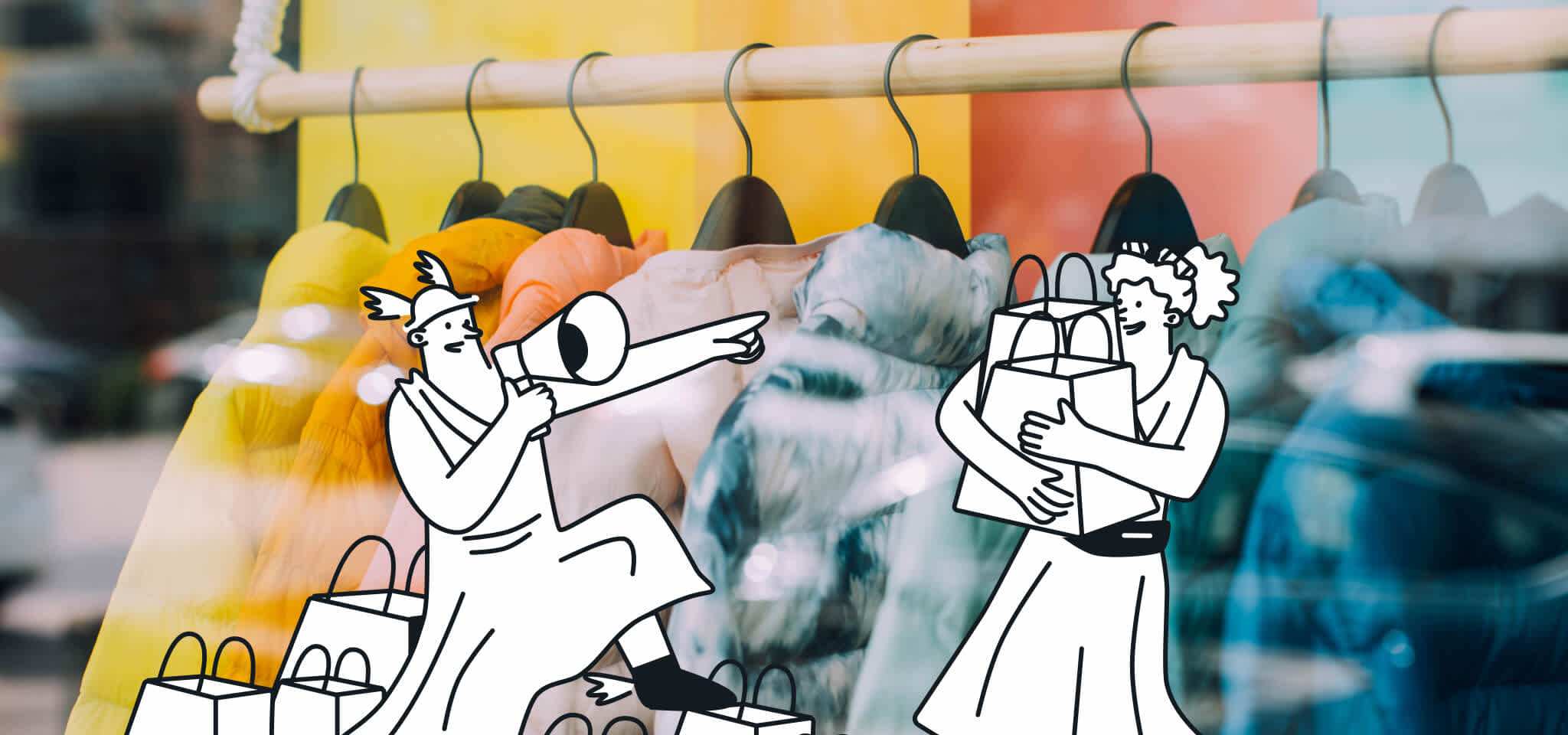 Compras de colores de Hermes y Hera