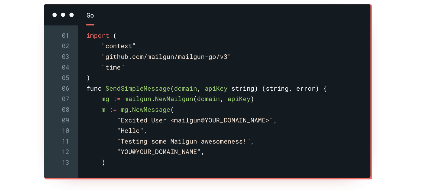 Mailgun API.