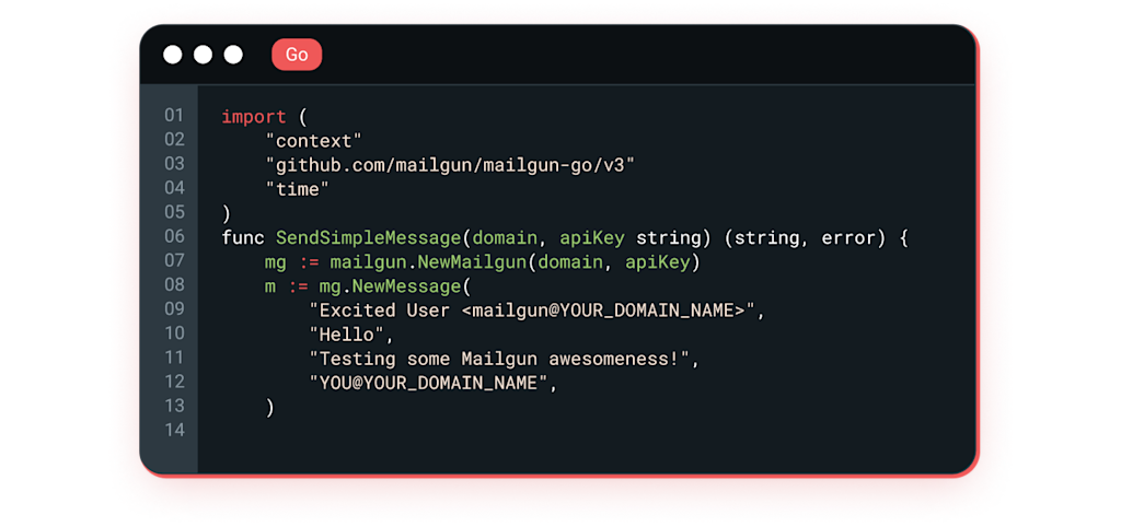 Mailgun API.