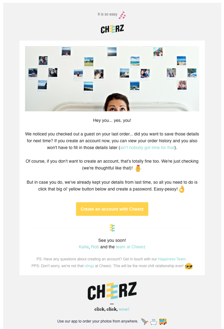 Email marketing Cheerz