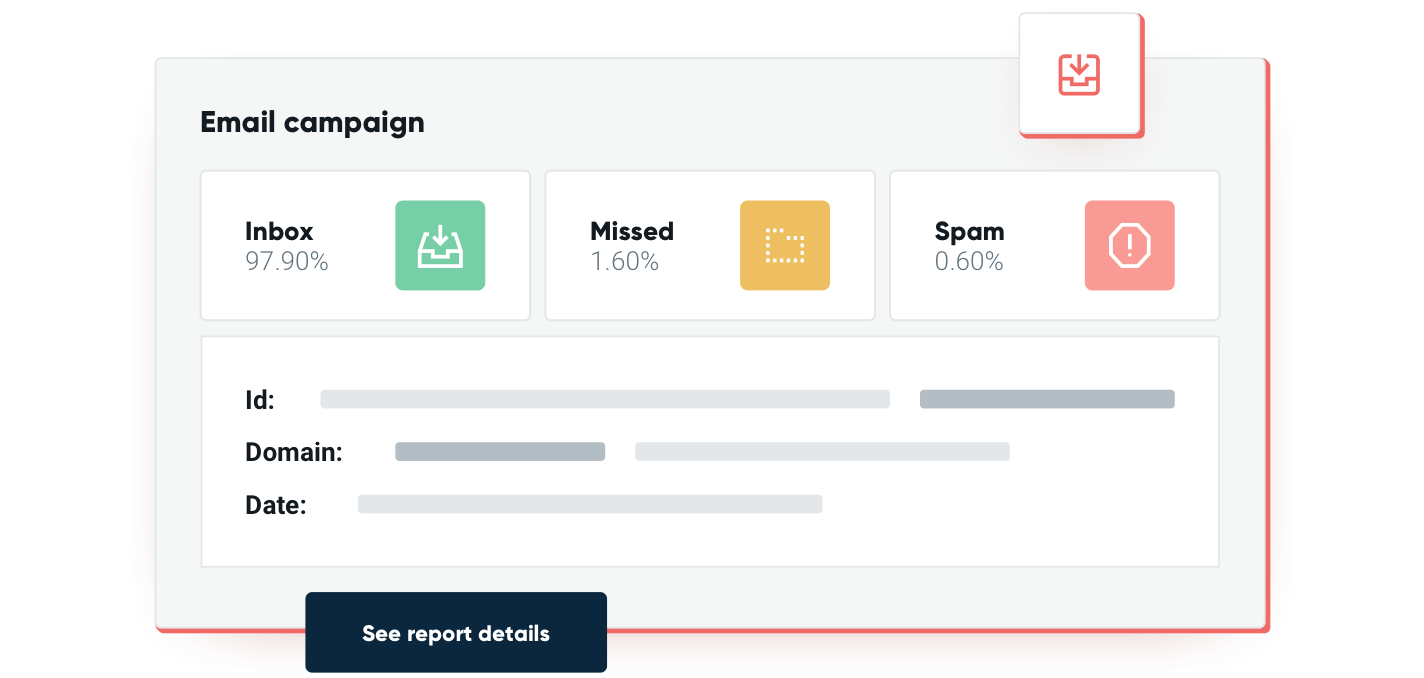 Illustration of email logs for an email campaign.