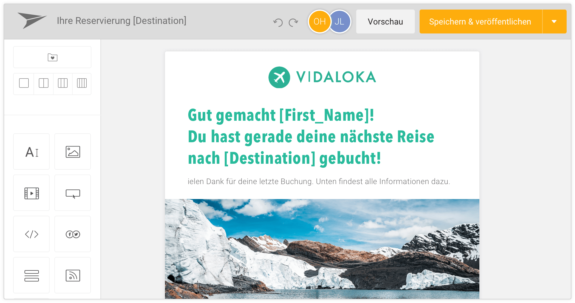 E-Mail Personalisierung von Mailjet