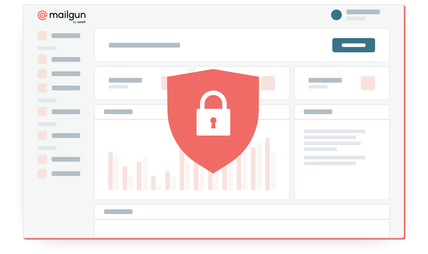 A graphic icon illustrating security.