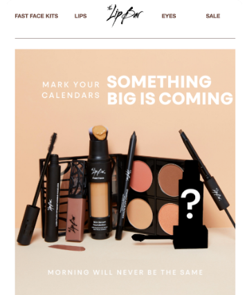 A short sneak-peek campaign featuring makeup imagery.