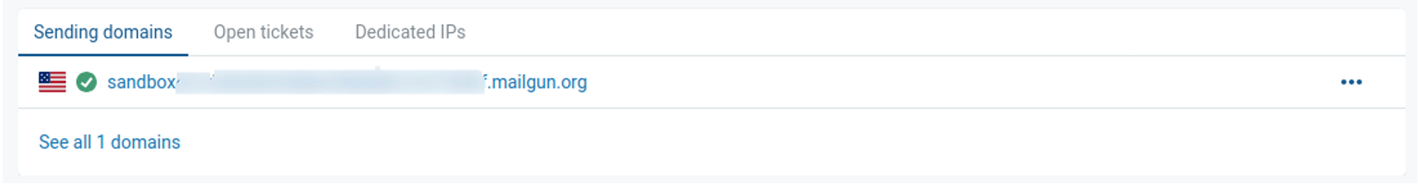 Sending Domains