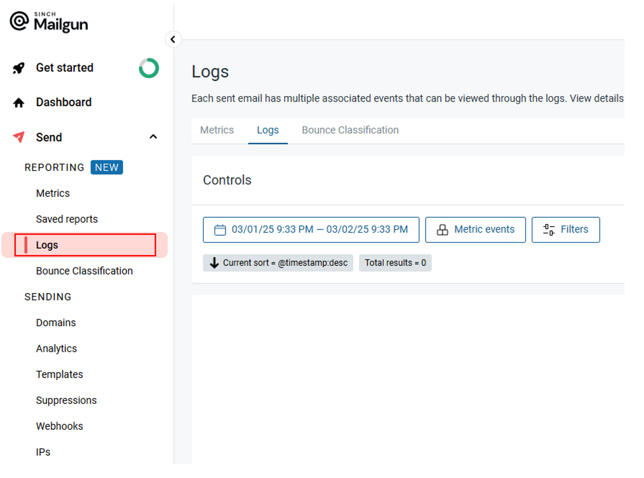 Access logs