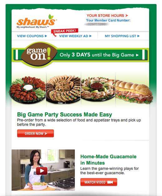 Shaw's preorder email