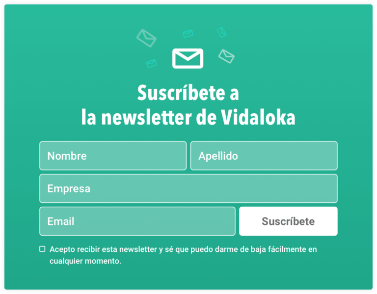 Suscribete a la newsletter de Vidaloka