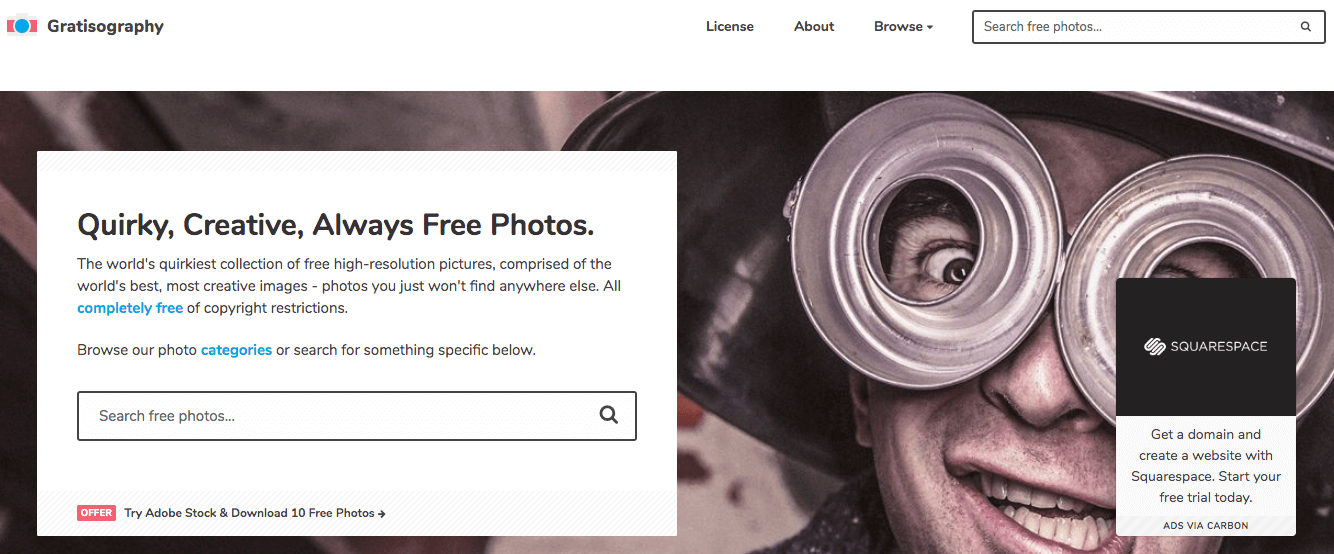 banco de imágenes gratuito gratisography