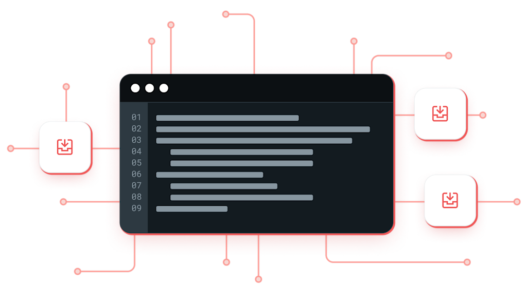 Illustration showing the API organization.