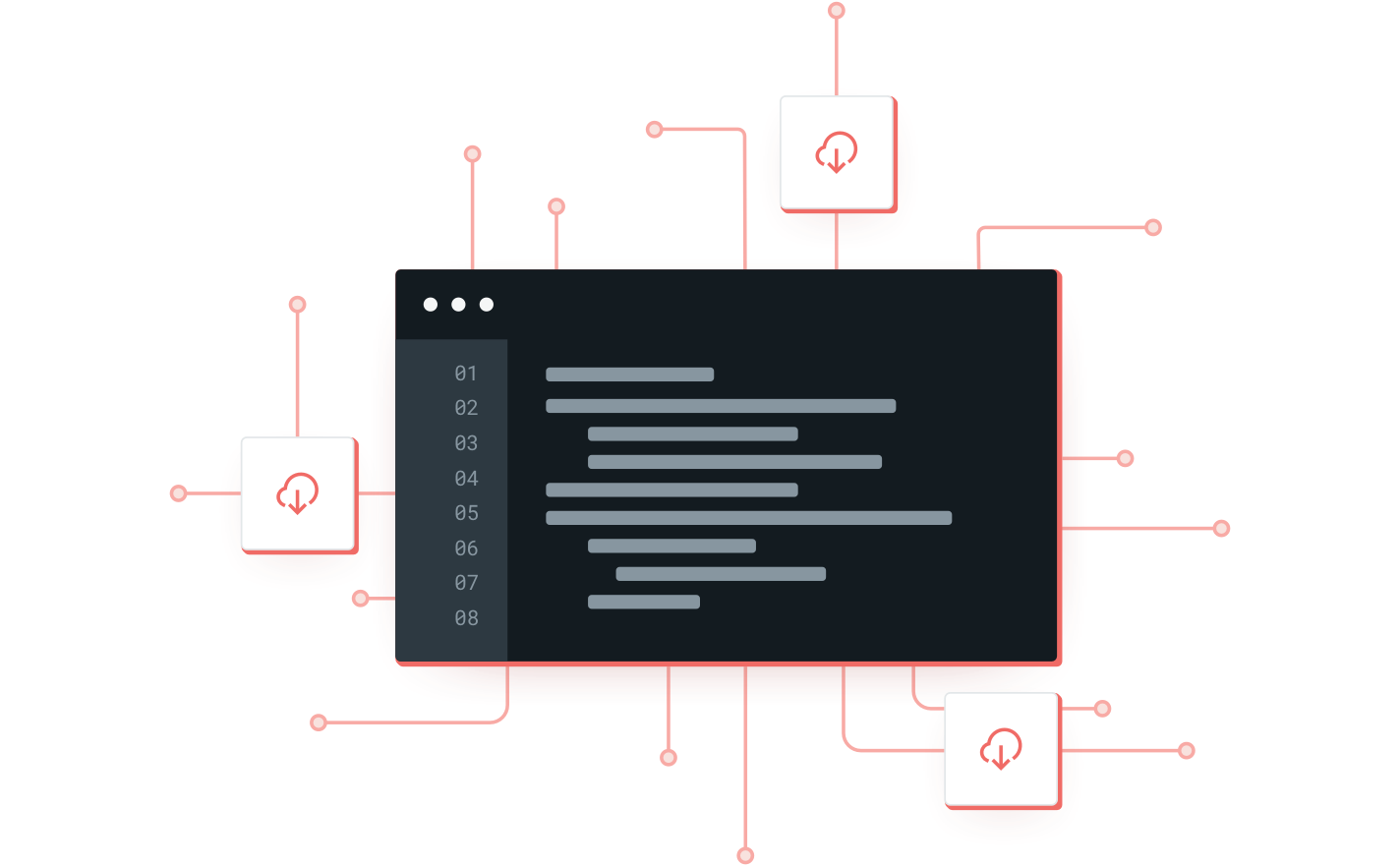 Illustration de l’organisation de l’API.
