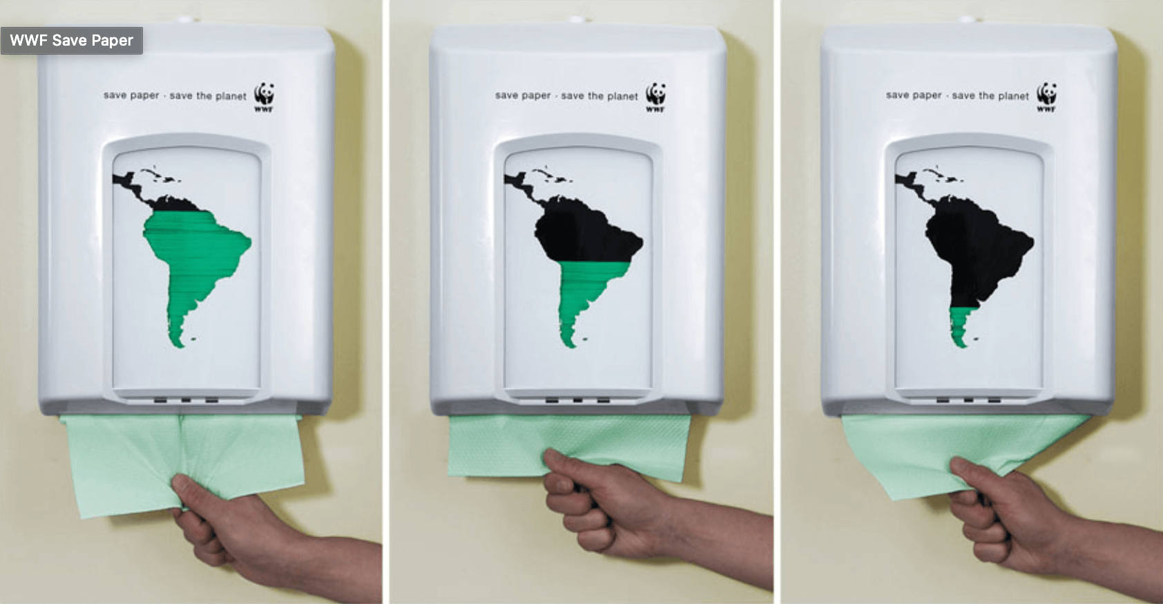 Beispiel einer Sensation Marketing Werbeaktion von WWF